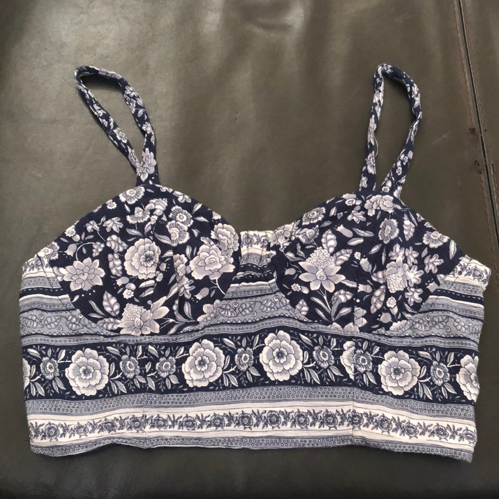 Floral Print Crop Top